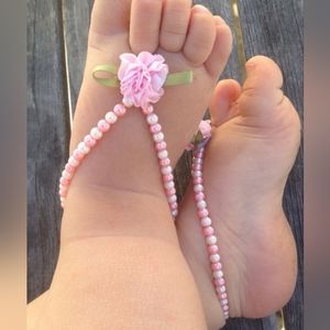 Beaded soless sandles